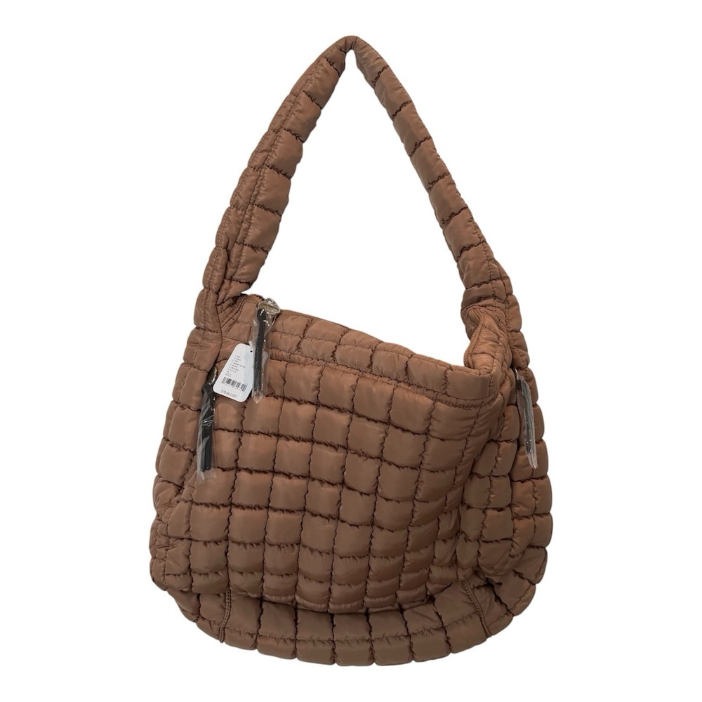 Free People FP Movement Quilted Carryall Tote Bag Desert Sands New With Tags